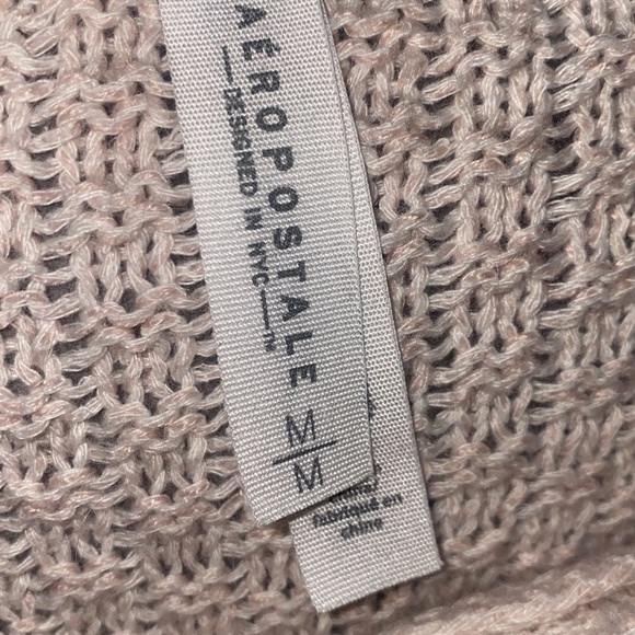 Aeropostale Cable-Knit Cream Sweater - Picture 2 of 2